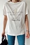 İnci Detay T-shirt-Ekru
