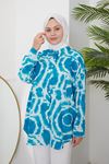 Batik Desen Tunik-İndigo