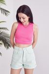 Kaşkorse Crop-Pembe