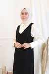 Omuz Detaylı Jile-Siyah