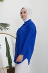Çift Cep Kapaklı Tunik-Saks