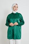 Saten Tunik-Zümrüt Yeşili
