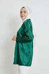 Saten Tunik-Zümrüt Yeşili