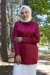 Saten Tunik-Bordo