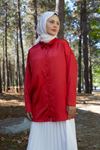 Saten Tunik-Kırmızı