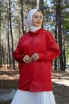 Saten Tunik-Kırmızı