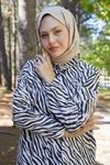 Zebra Desen Tunik-Bej