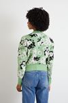 Desenli Triko Crop-Mint