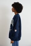 Bisiklet Yaka Sweatshirt-Lacivert