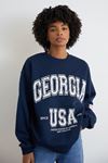 Bisiklet Yaka Sweatshirt-Lacivert