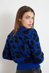 Desenli Triko Crop-Saks