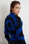 Desenli Crop Kazak-Saks