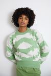 Desenli Crop Kazak-Mint