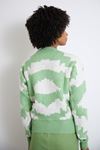 Desenli Crop Kazak-Mint