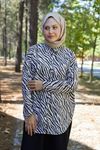 Zebra Desen Tunik-Bej