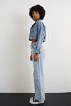 Wide Leg Jean-Buz rengi