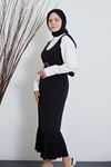 Etek Pilise Detay Jile-Siyah