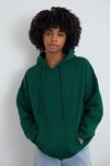 Ön Kanguru Cep Sweatshirt-Zümrüt Yeşil