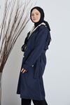 Reglan Kol Aler Detay Trenç-Lacivert