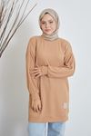 Fitilli Bürümcük Tunik-Karamel