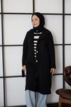Kuşaklı Kaşe Kaban-Siyah
