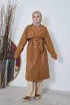 Reglan Kol Apolet Detay Trenç-Camel