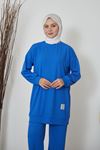Saç Örgü Armalı İkili Takım-Saks