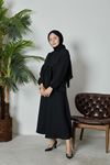 Ön Bağlamalı Etekli Takım-Siyah