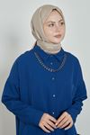 Zincir Detay Dabıl Tunik-İndigo