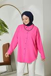 Zincir Detay Dabıl Tunik-Pembe