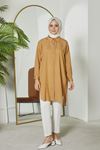 Arka Roba Detay Scull Tunik-Karamel