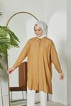 Arka Roba Detay Scull Tunik-Karamel