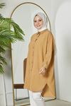 Arka Roba Detay Scull Tunik-Karamel
