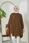 Arka Roba Detay Scull Tunik-Kahve