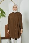 Arka Roba Detay Scull Tunik-Kahve