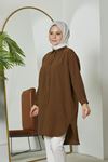 Arka Roba Detay Scull Tunik-Kahve