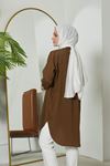 Arka Roba Detay Scull Tunik-Kahve
