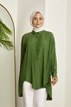 Dönüş Detaylı Tunik-Haki
