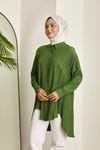 Dönüş Detaylı Tunik-Haki