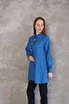 Sivri Yaka Tunik-Saks