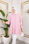 Gizli Patlı Tunik-Pembe