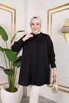 Gizli Patlı Tunik-Siyah