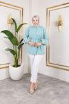 Ön Nevrür Detay Dubai Tunik-Mint