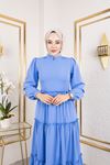 Kat Kat Bible Elbise-İndigo