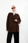 Ön Bağlamalı Oysho Tunik-Kahve