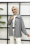 Casual Relax Fit Giy Çık-Gri