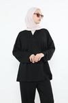 Ön Bağlamalı Oysho Tunik-Siyah