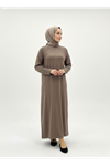 Reglan Kol Contalı Elbise-Vizon