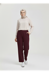 Scuba Çımalı Pantolon-Bordo