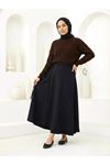 Ön Kapak Detay Scuba Etek-Siyah